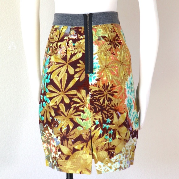 Tracy Reese short skirt in tropical print - Picture 2 of 13